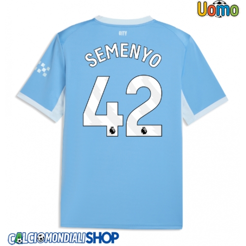 Maglie da calcio Manchester City Antoine Semenyo #42 Prima Maglia 2026-27 Manica Corta